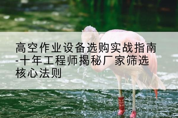 巴塘剪叉式升降机厂家-高空作业设备选购实战指南-十年工程师揭秘厂家筛选核心法则